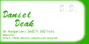 daniel deak business card